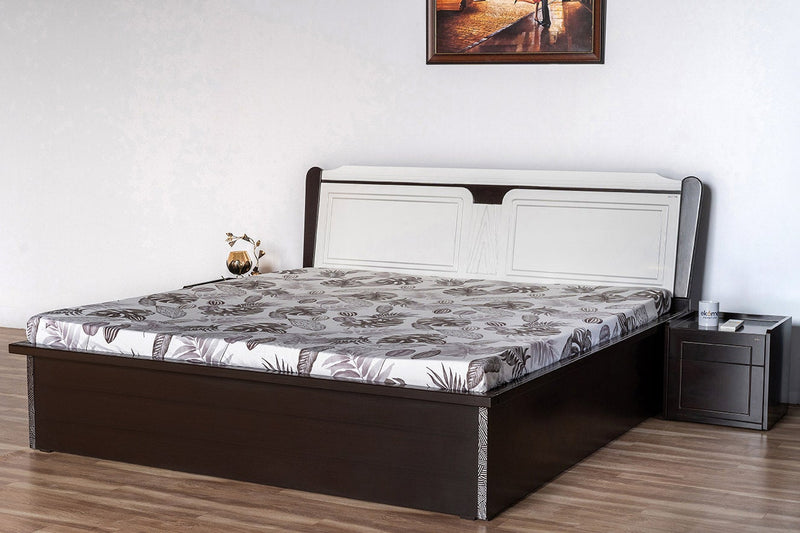 Casa 1 King Bed (With Storage) Furniture First Guwahati King Walnut Satin 